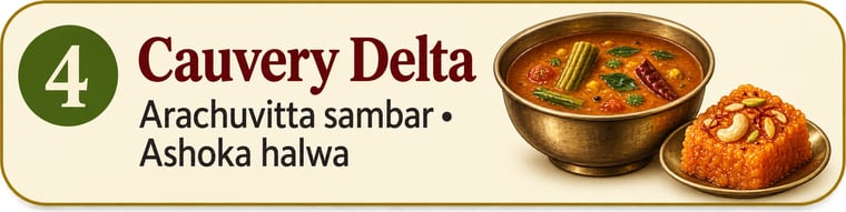 Cauvery Delta / Cholanadu: Arachuvitta sambar, Paruppu usili